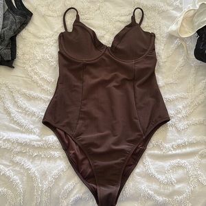 NWT Good American Ribbed Swimsuit